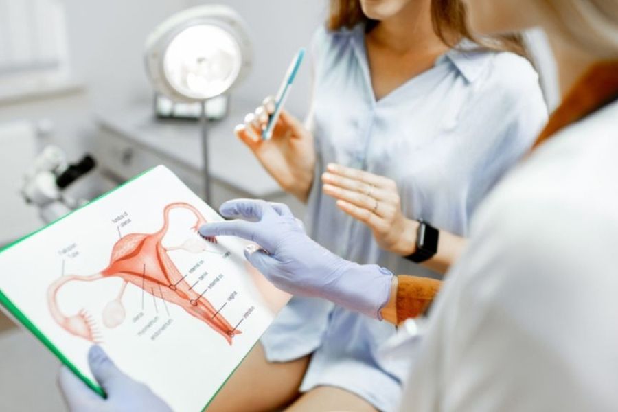 Thăm khám phụ khoa định kỳ và khi có dấu hiệu rong kinh giúp phát hiện sớm nguyên nhân và điều trị kịp thời