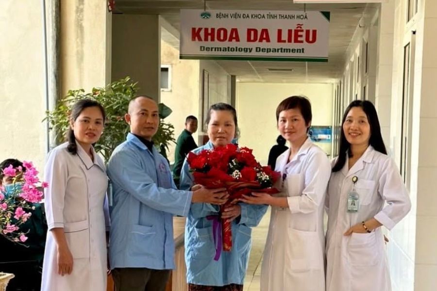 Khoa Da liễu Bệnh viện Đa khoa tỉnh Thanh Hóa sở hữu bề dày lịch sử chuyên môn trong điều trị các bệnh lý về da