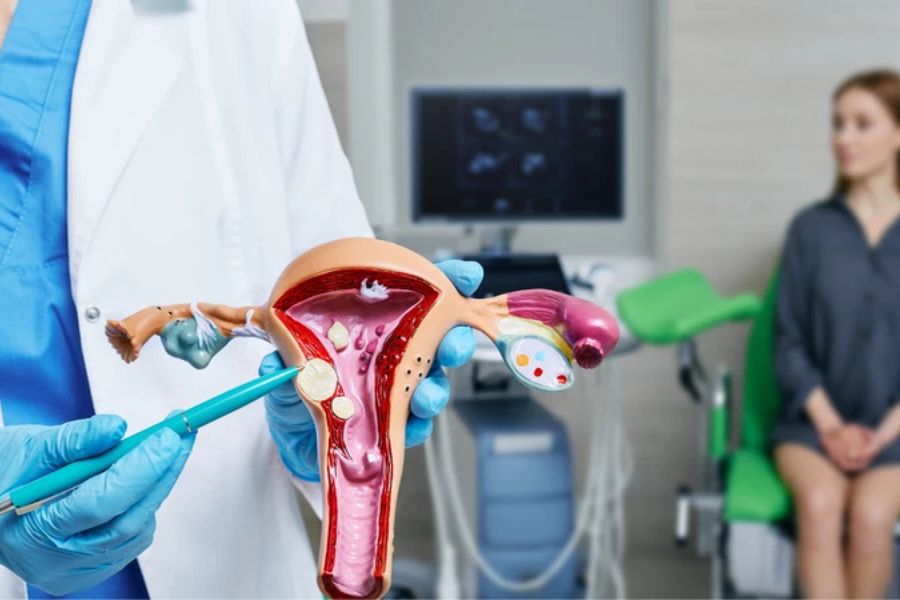 Thăm khám và chẩn đoán chính xác giúp bác sĩ đưa ra phác đồ điều trị polyp cổ tử cung an toàn, hiệu quả