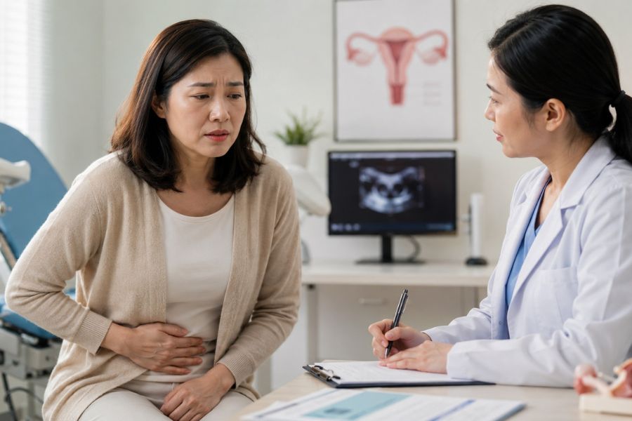Siêu âm và sinh thiết khi cần giúp bác sĩ xác định nguyên nhân chảy máu sau mãn kinh
