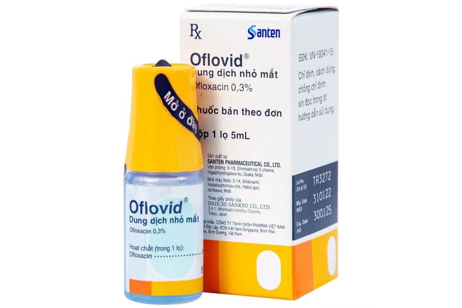 Thuốc nhỏ mắt Oflovid (Santen - Nhật Bản) điều trị hiệu quả viêm bờ mi, viêm kết mạc với công thức êm dịu, giảm thiểu cảm giác cay rát khi sử dụng