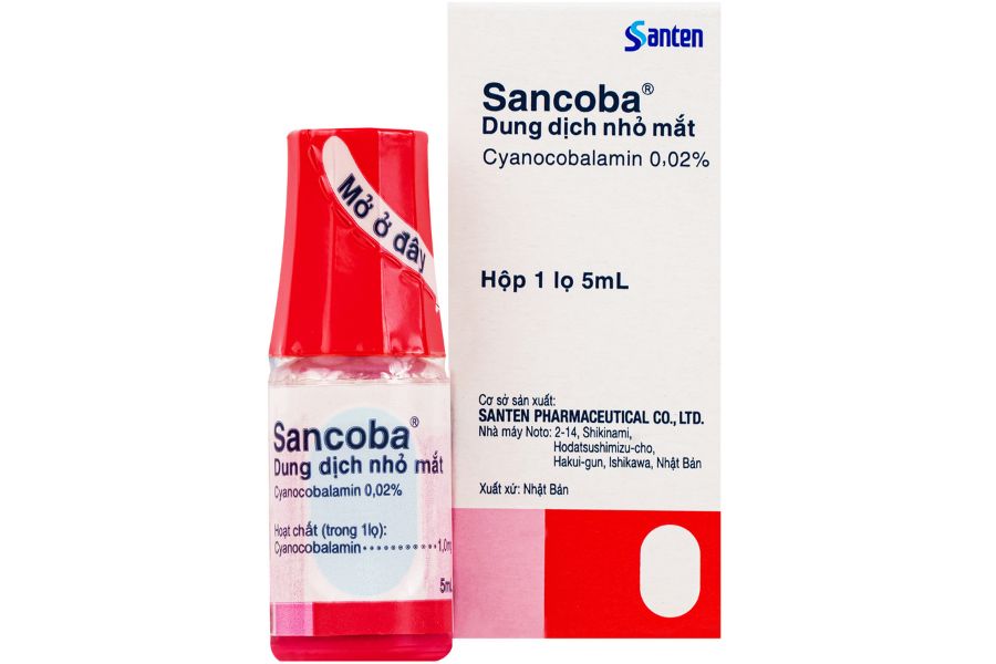 Sancoba 0.02% chứa Vitamin B12 giúp cải thiện khả năng điều tiết của cơ mi, giảm mỏi mắt do nhìn màn hình liên tục