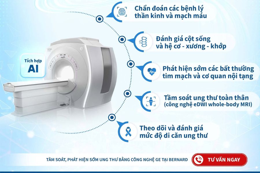 Quy trình chụp MRI tại Bernard được thực hiện khép kín, an toàn và được hỗ trợ tận tình bởi đội ngũ kỹ thuật viên