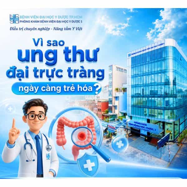 Bảng giá niêm yết gói tầm soát ung thư đại trực tràng Phòng khám Bệnh viện Đại học Y Dược 1 áp dụng cho người dưới 60 tuổi và từ 60 tuổi trở lên