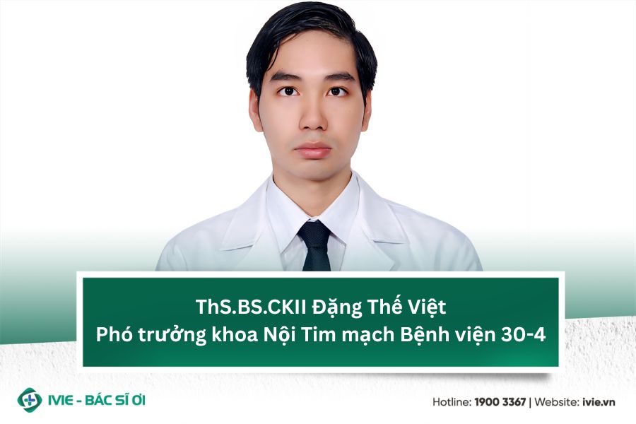 ThS.BS.CKII Đặng Thế Việt - Phó trưởng khoa Nội Tim mạch...