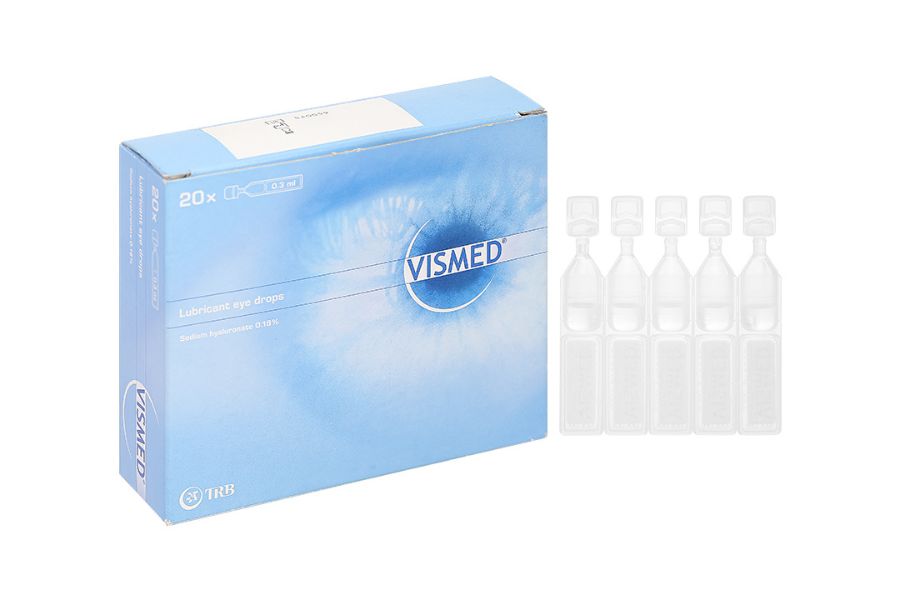 Vismed (Đức) - Thiết kế dạng tép đơn liều không chứa chất bảo quản, lựa chọn an toàn tuyệt đối cho mắt cực kỳ nhạy cảm và người đeo kính áp tròng