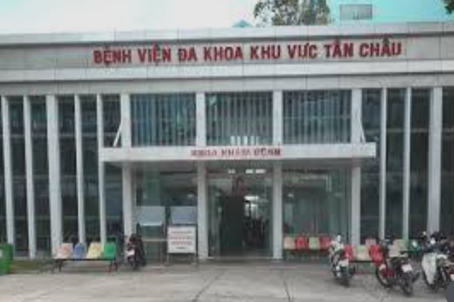 Bệnh viện Đa khoa khu vực Tân Châu là cơ sở y tế đảm nhận khám chữa bệnh cho nhân dân vùng biên giới (Nguồn: Bệnh án điện tử - Bộ Y tế)