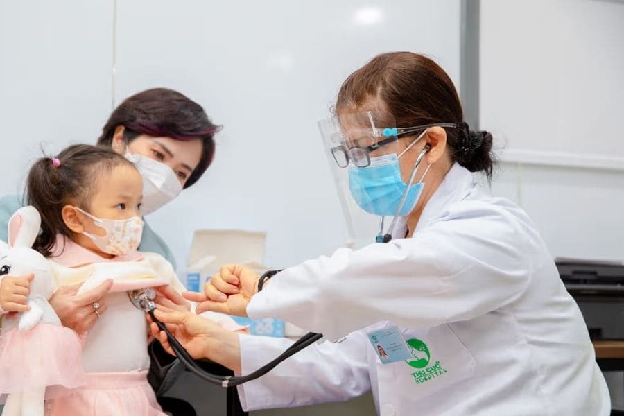 Khoa Nhi Thu Cúc cung cấp dịch vụ thăm khám và chăm sóc sức khỏe trẻ em (Ảnh: TCI)