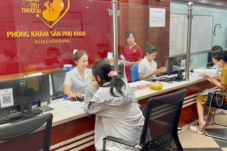 Đặt lịch khám rong kinh ngoài giờ Hà Nội tại Phòng khám Sản phụ khoa 43 Nguyễn Khang (Ảnh: 43 Nguyen Khang Obstetrics and Gynecology Clinic)