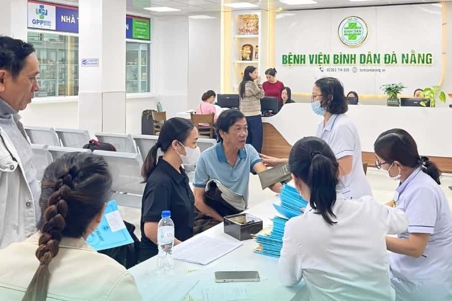 Bệnh viện Đa khoa Bình Dân có khám bảo hiểm y tế (Ảnh: Bệnh viện Bình Dân Đà Nẵng)