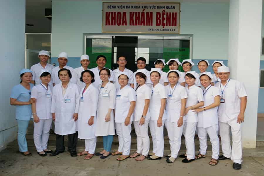 Bệnh viện sở hữu đội ngũ y bác sĩ tại bệnh viện ĐK khu vực Định Quán, Đồng Nai (Nguồn: Bệnh viện Đa khoa khu vực Định Quán)