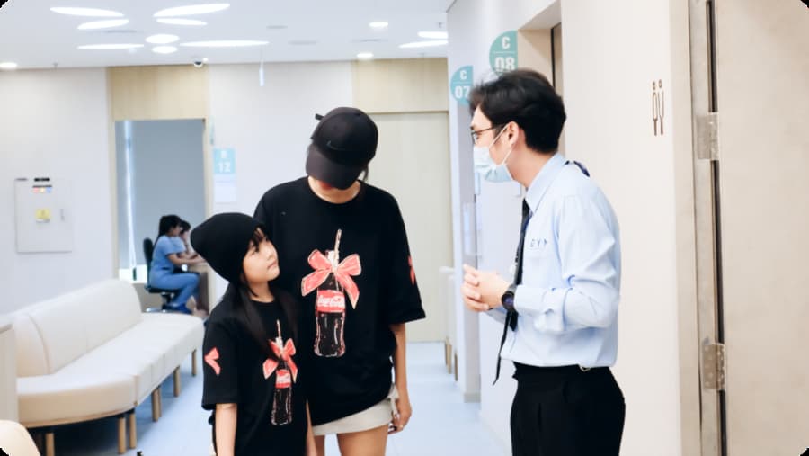 Khu khám chữa bệnh cho trẻ ở Phòng khám Đa khoa Quốc tế DYM.