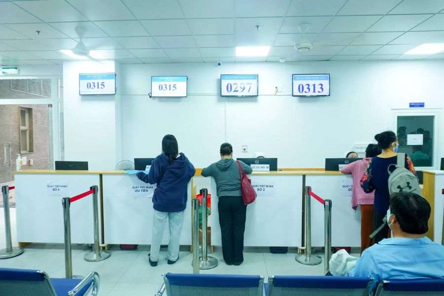 Khu khám BHYT tại Bệnh viện An Bình (Ảnh: Bệnh viện An Bình)