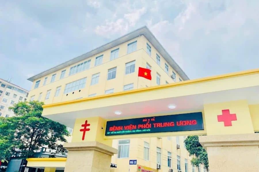 Khám hô hấp nhi ở đâu Hà Nội? Khoa Nhi Bệnh viện Phổi Trung ương chuyên sâu về bệnh lao và bệnh phổi ở trẻ em (Ảnh: Google Maps)