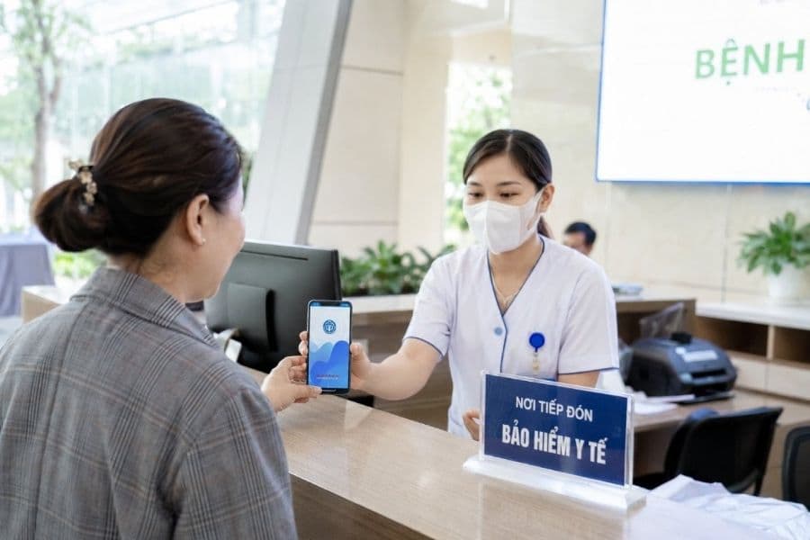 Bệnh viện Phổi Long An có khám chữa bệnh bằng bảo hiểm y tế (Ảnh: Momo)