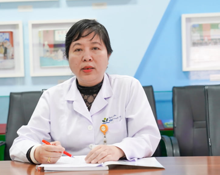 Bác sĩ Mỹ Thục, một chuyên gia đầu ngành về dinh dưỡng ở trẻ em.