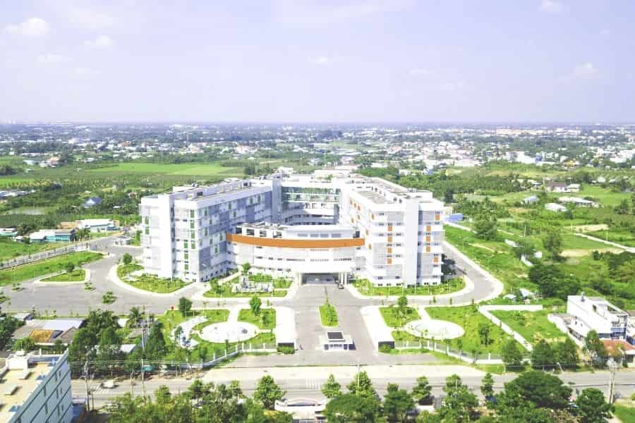 Bệnh viện Sản Nhi Long An tên khác là Bệnh viện Sản Nhi TWG Long An (Ảnh: Google Maps)