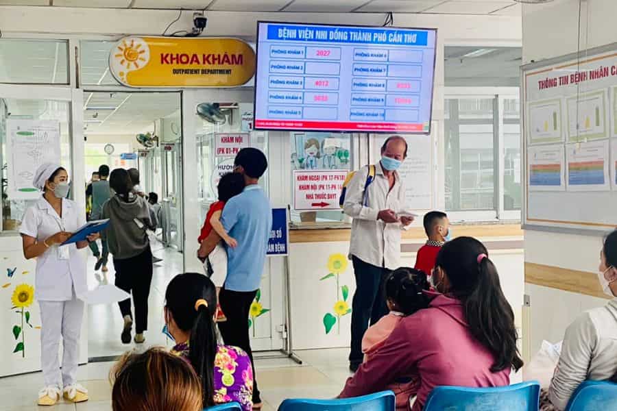 Bệnh viện Nhi đồng TP Cần Thơ có tiếp nhận khám chữa bệnh theo thẻ BHYT (Ảnh: Bệnh viện Nhi đồng TP Cần Thơ)